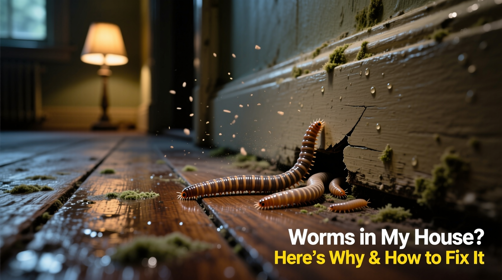 worms in my house why theyre there how to get rid of them