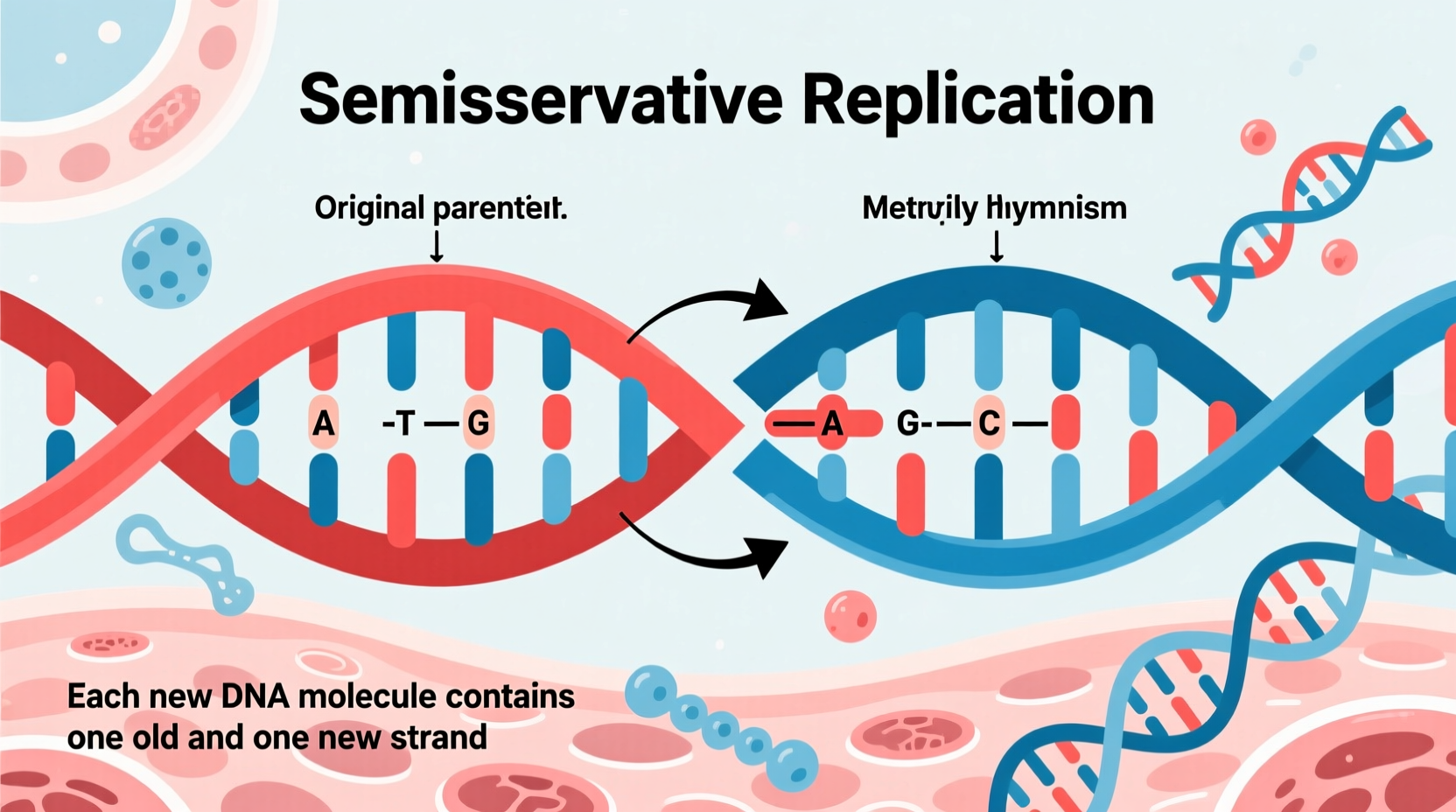 why is dna replication semiconservative explained