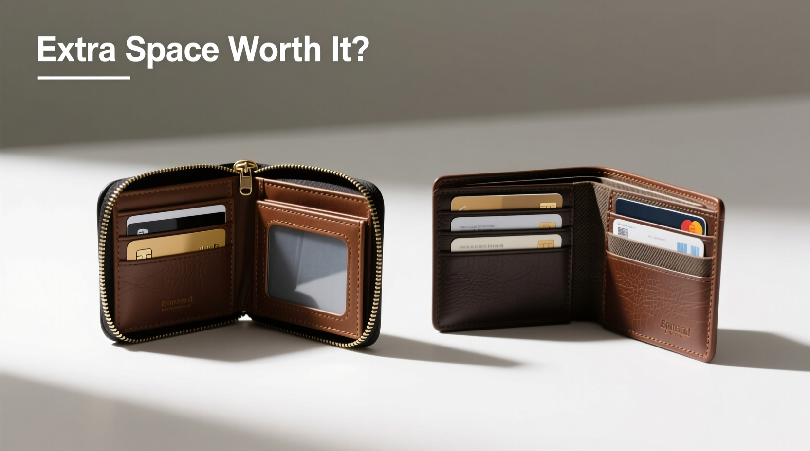 small zipper wallet vs bifold is the extra space really worth it