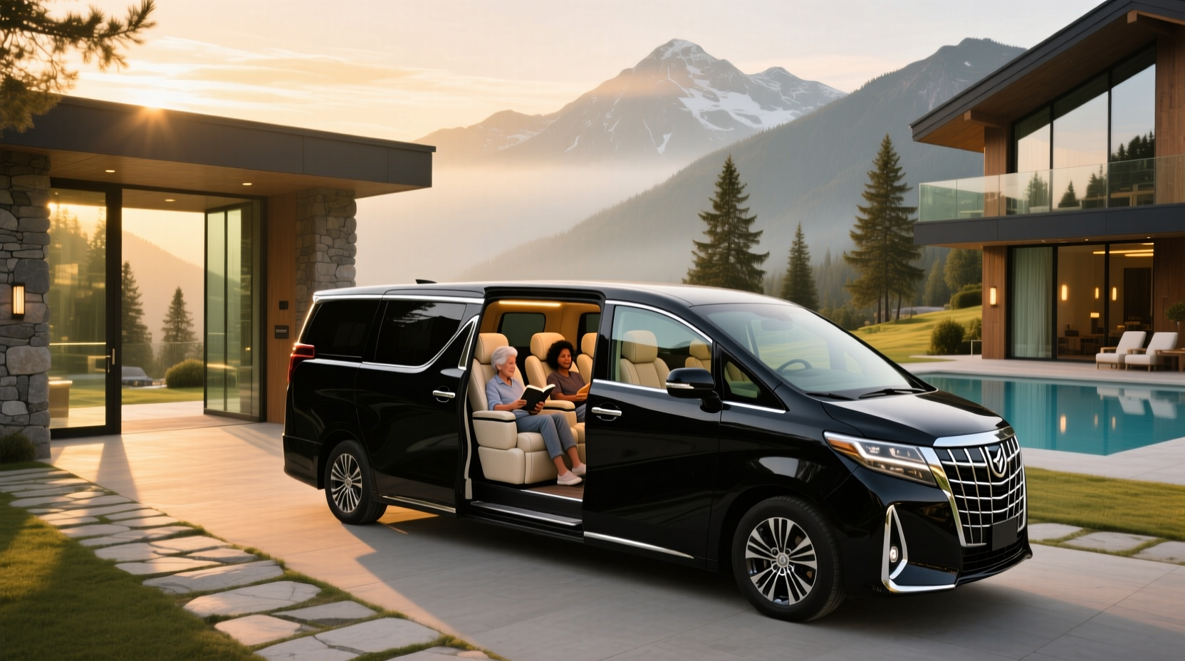 15 seater van interior showing bench seating and overhead racks