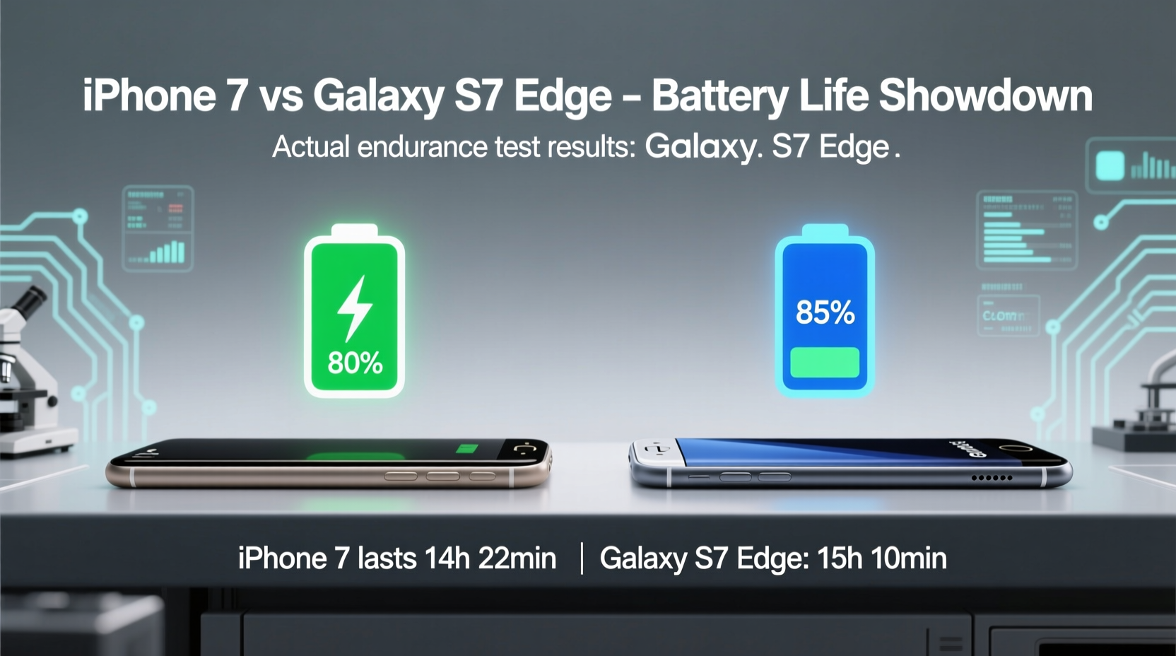 iphone 7 vs galaxy s7 edge battery life which one actually lasts longer