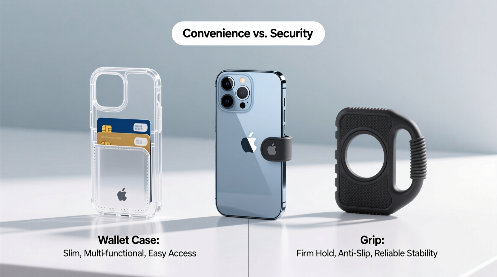 iphone wallet case vs phone grip is convenience worth sacrificing a secure hold