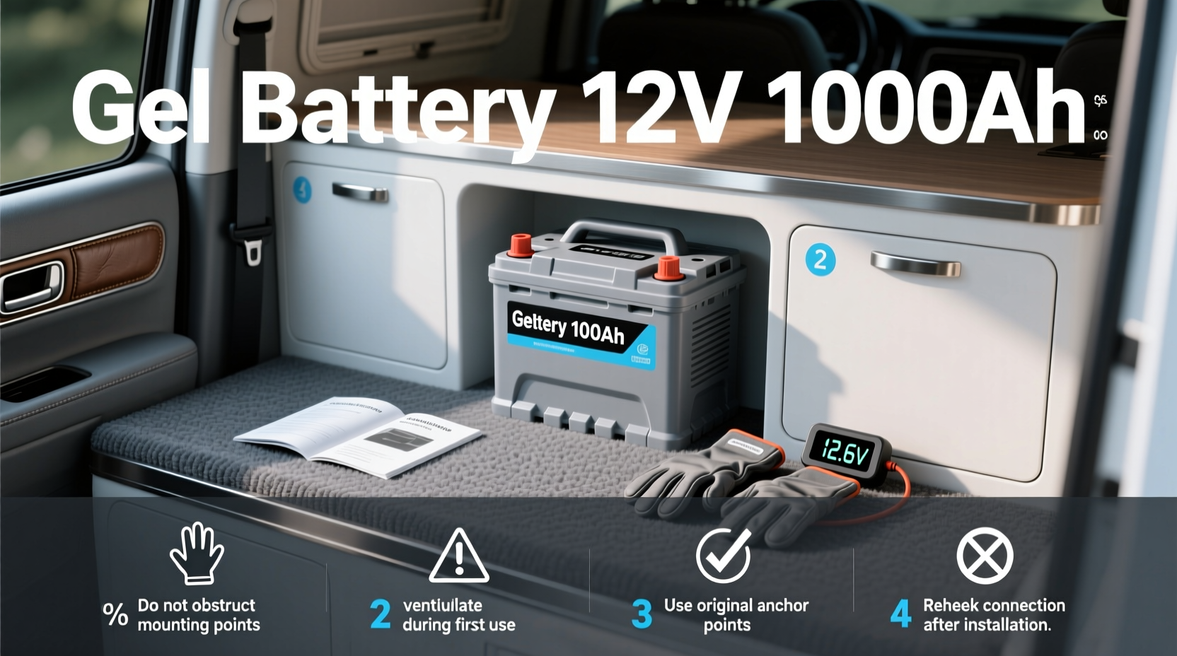 How to Choose Batterie Gel Camping Car Décharge Lente 12v 100ah
