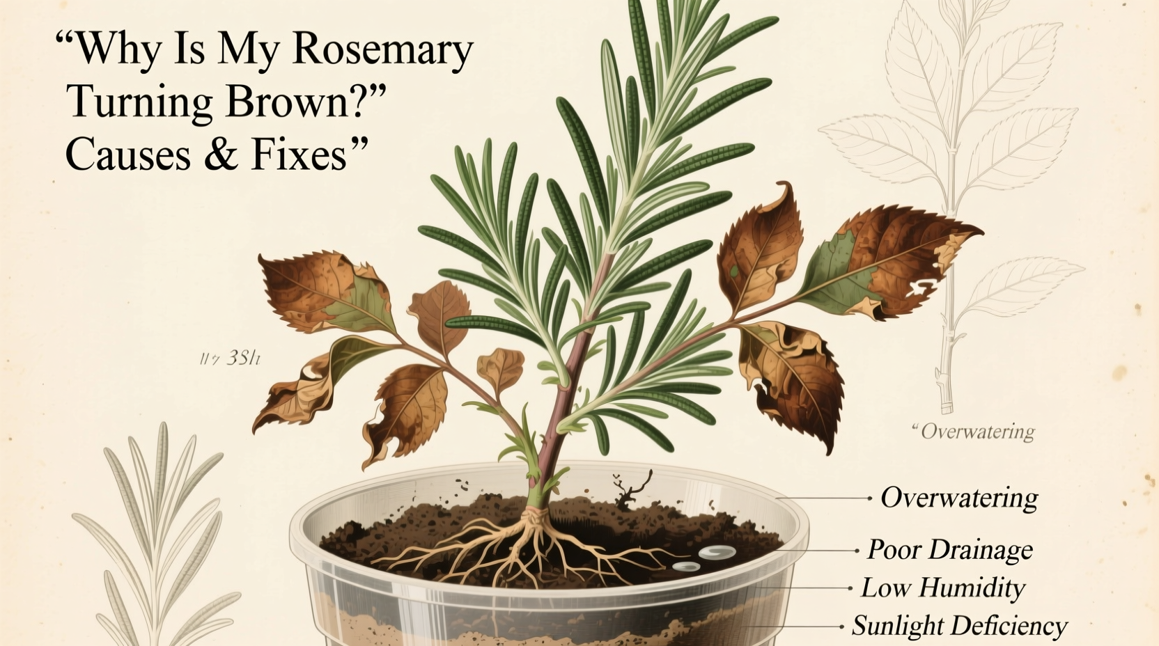 Why Is My Rosemary Turning Brown? Causes & Fixes