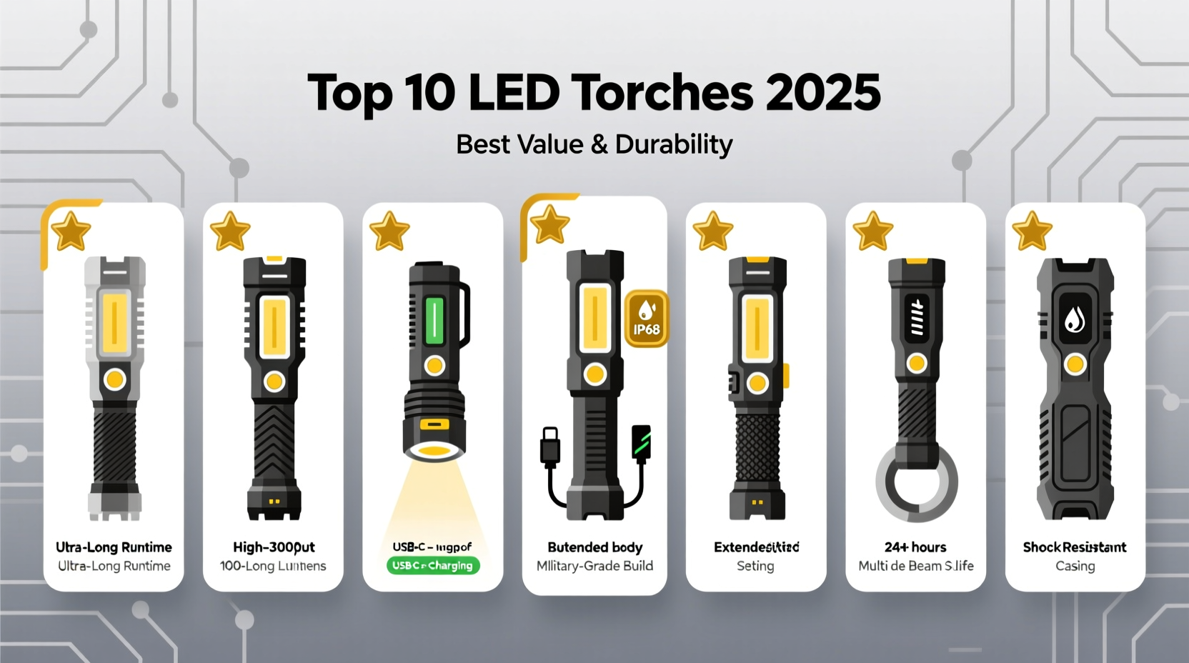 top 10 best led light torches for power durability value in 2025