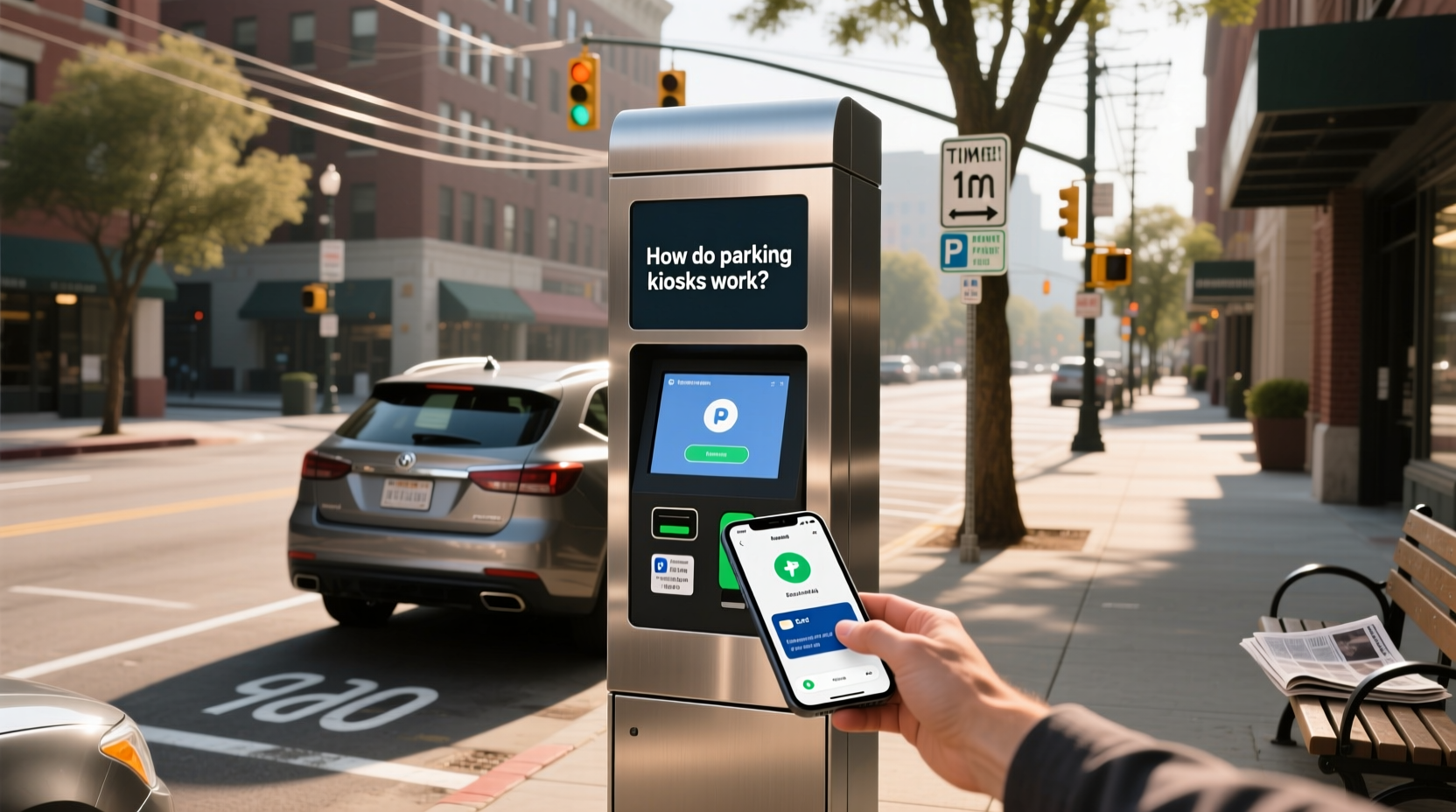 how to choose street parking payment machine,How do parking kiosks work?