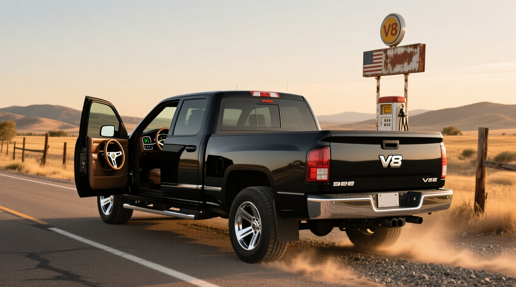 8' Pickup Truck with V8 Guide