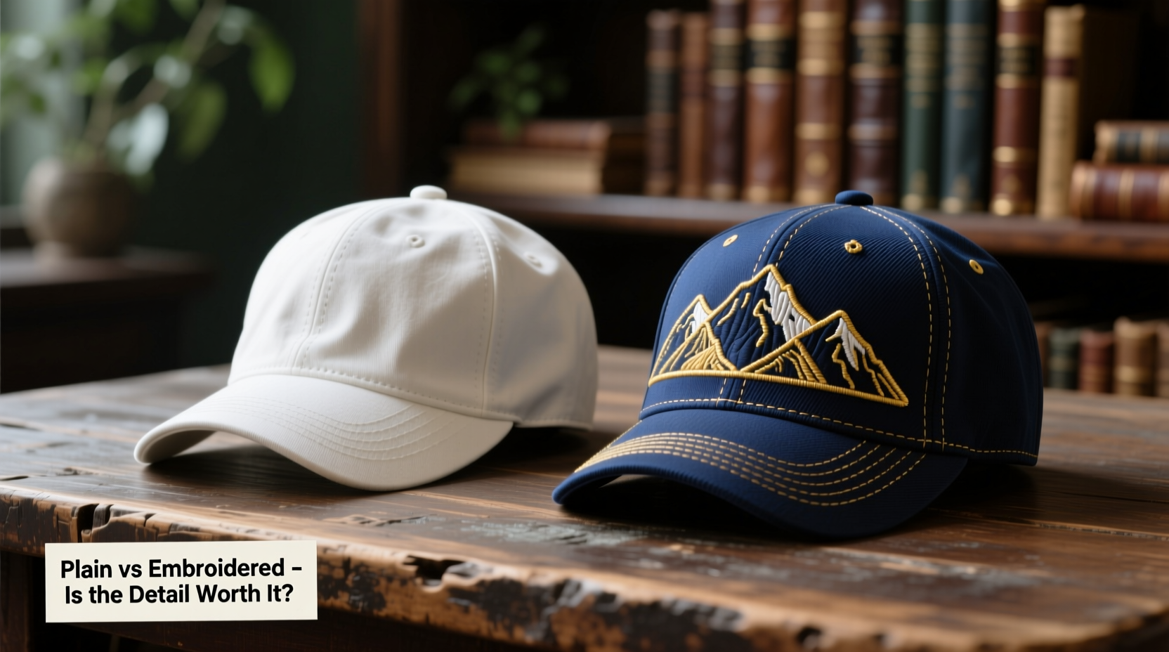 embroidered vs plain baseball caps is the extra detail worth it
