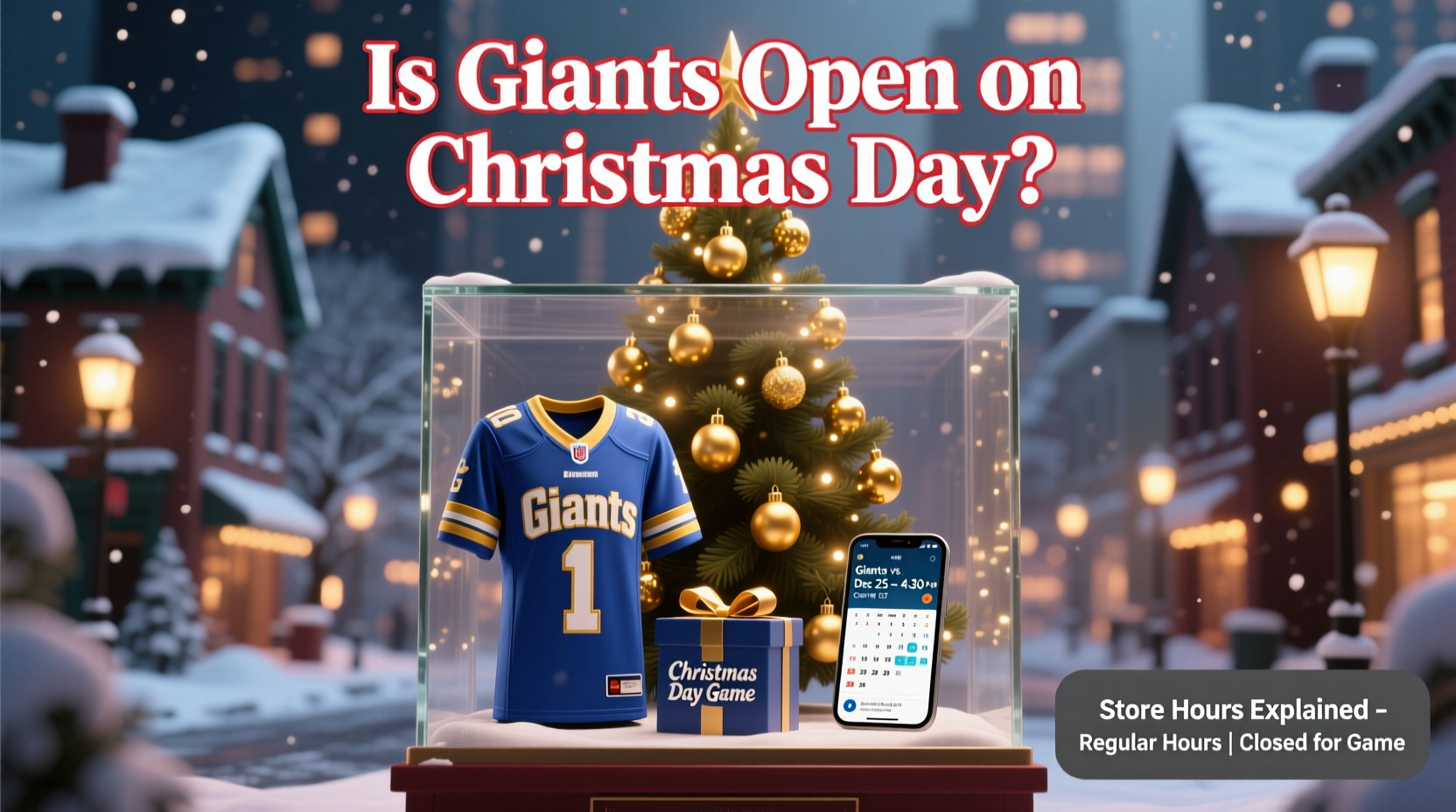 is giants open on christmas day
