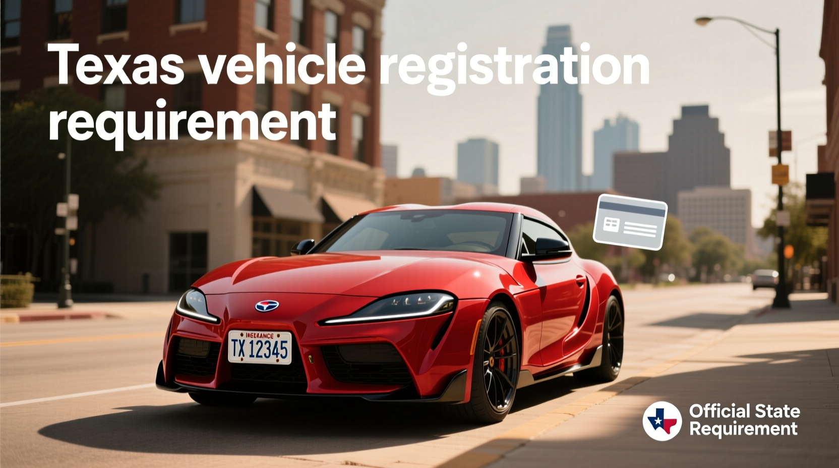 do you need insurance to register a car in texas