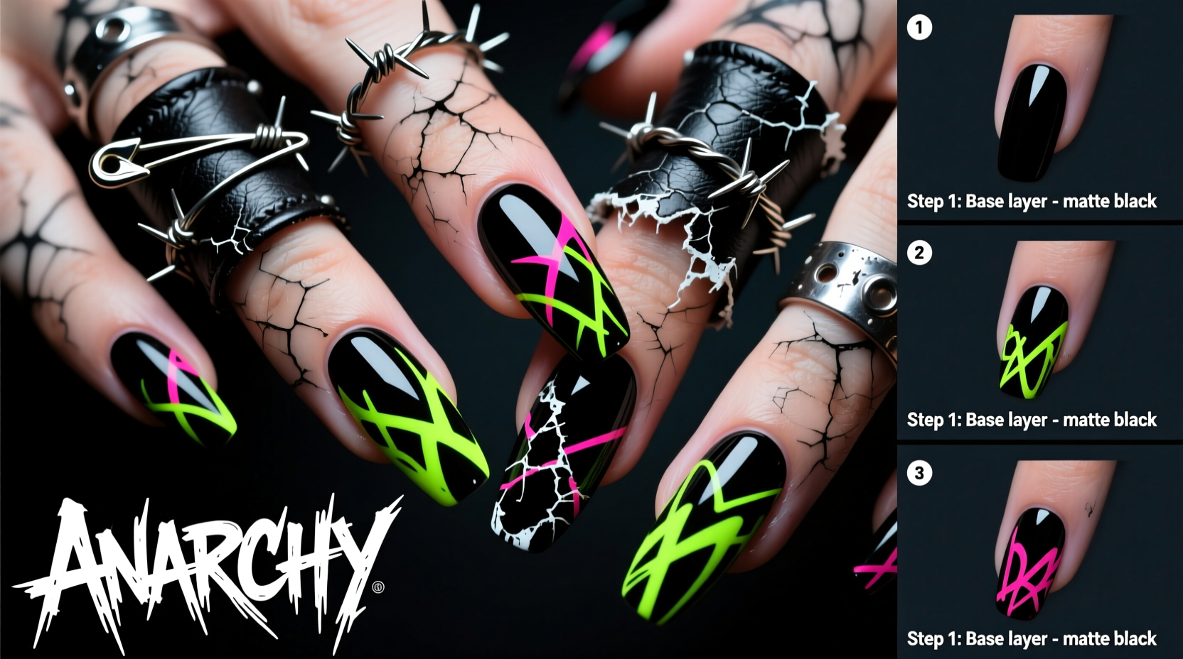 mastering punk style in nail art a step by step guide to edgy and unique designs