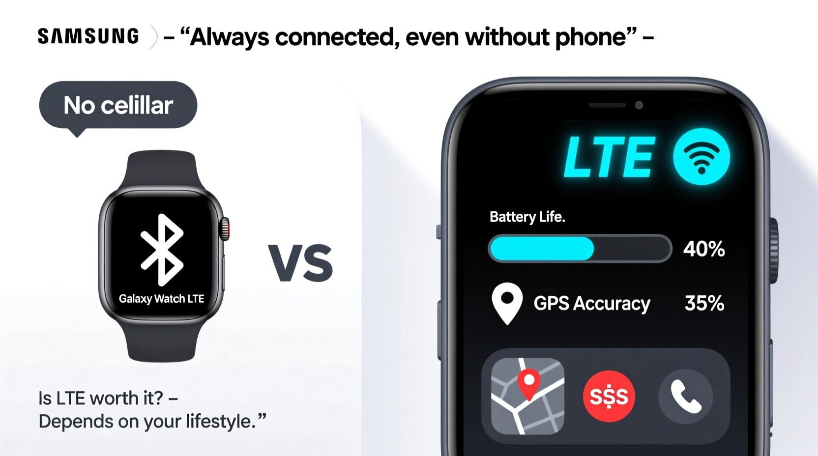 samsung watch lte vs bluetooth is paying extra for lte really worth it