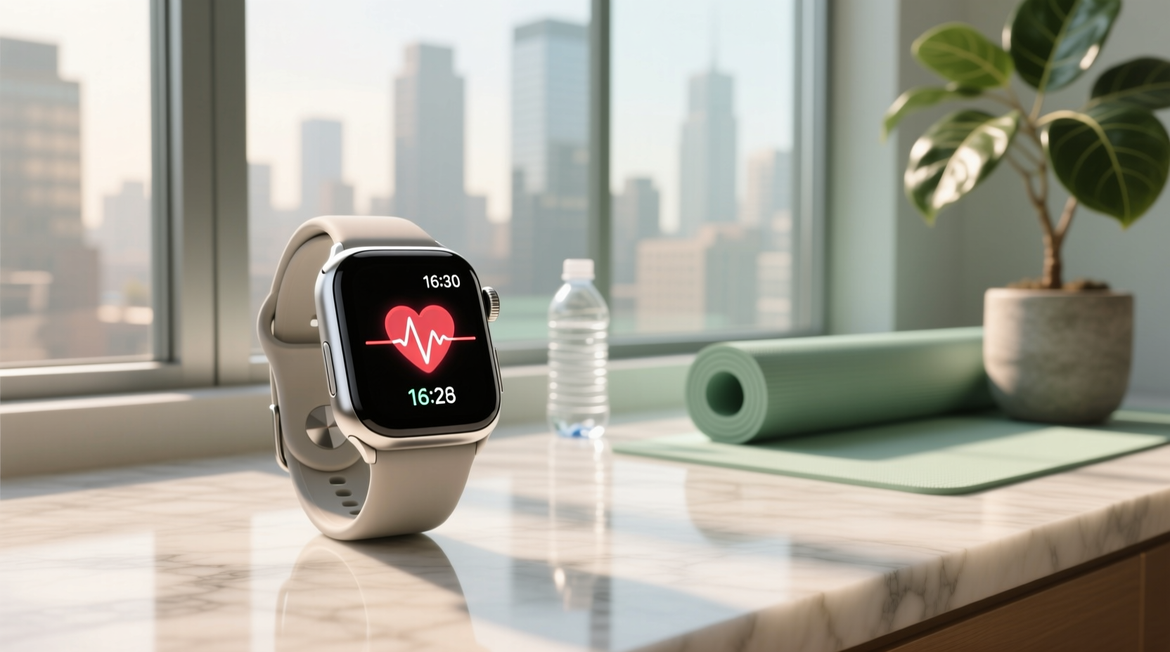 smartwatch with heart rate monitor