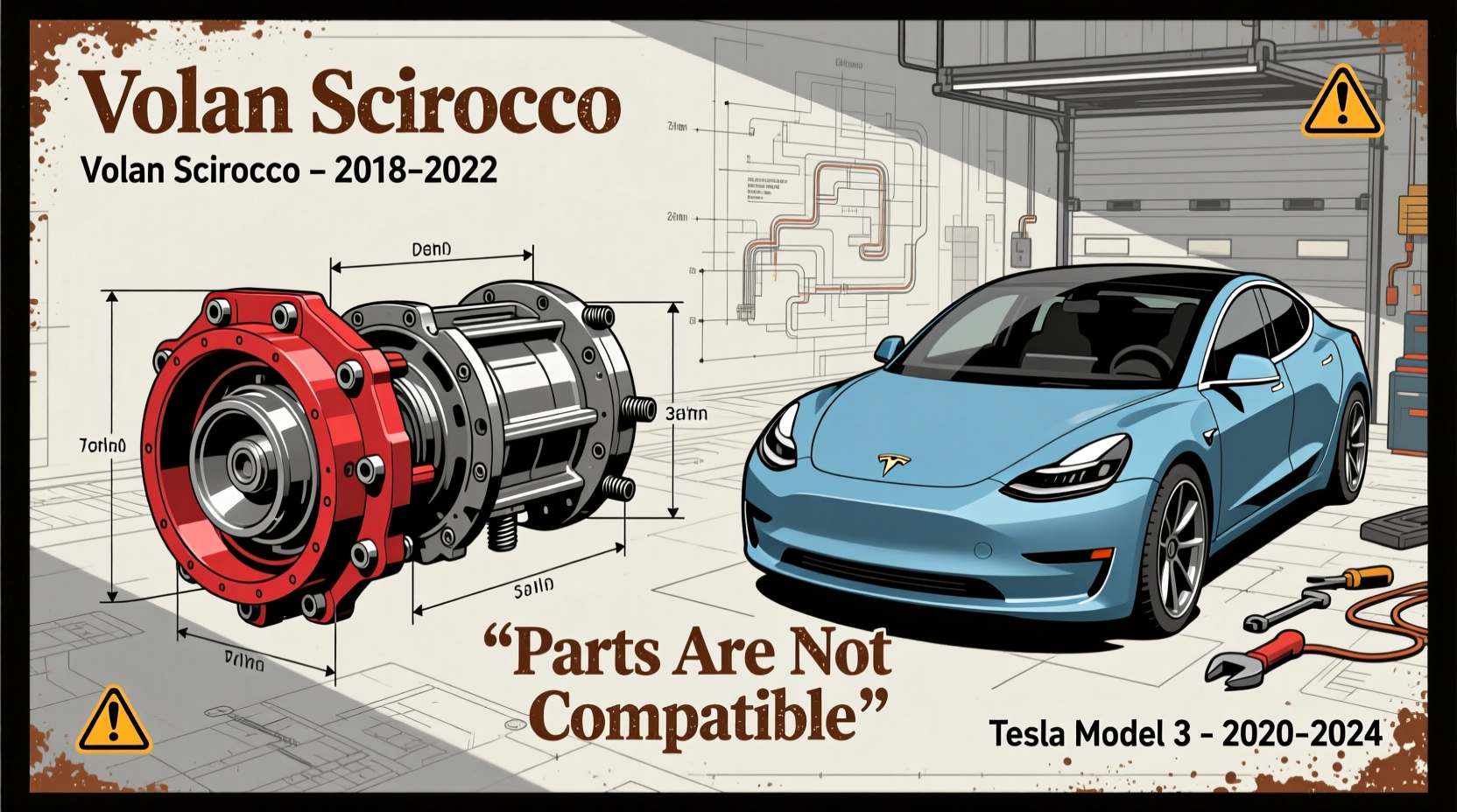 volan scirocco model3 install