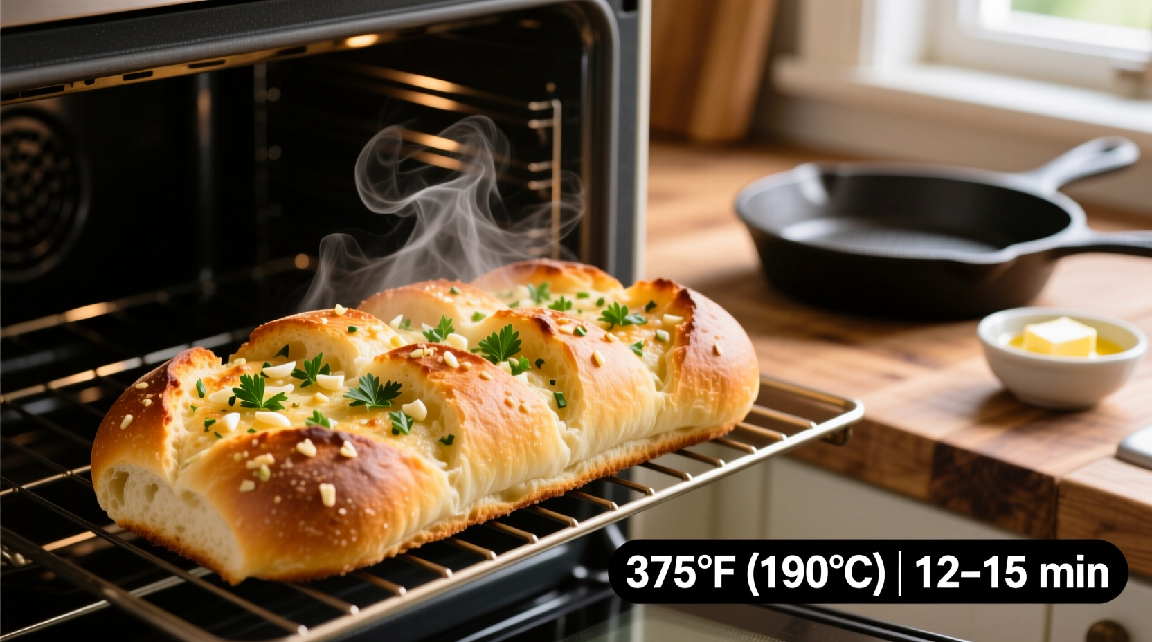 Perfect Garlic Bread Temperature Guide: 375°F for Best Results
