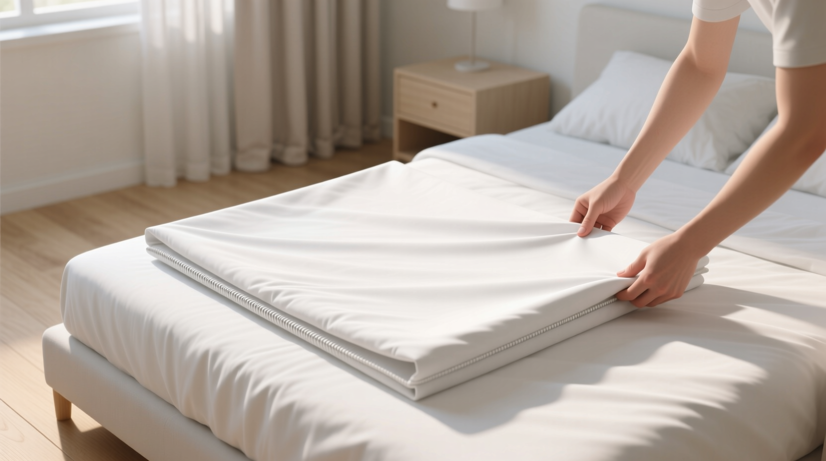 how to fold a fitted sheet