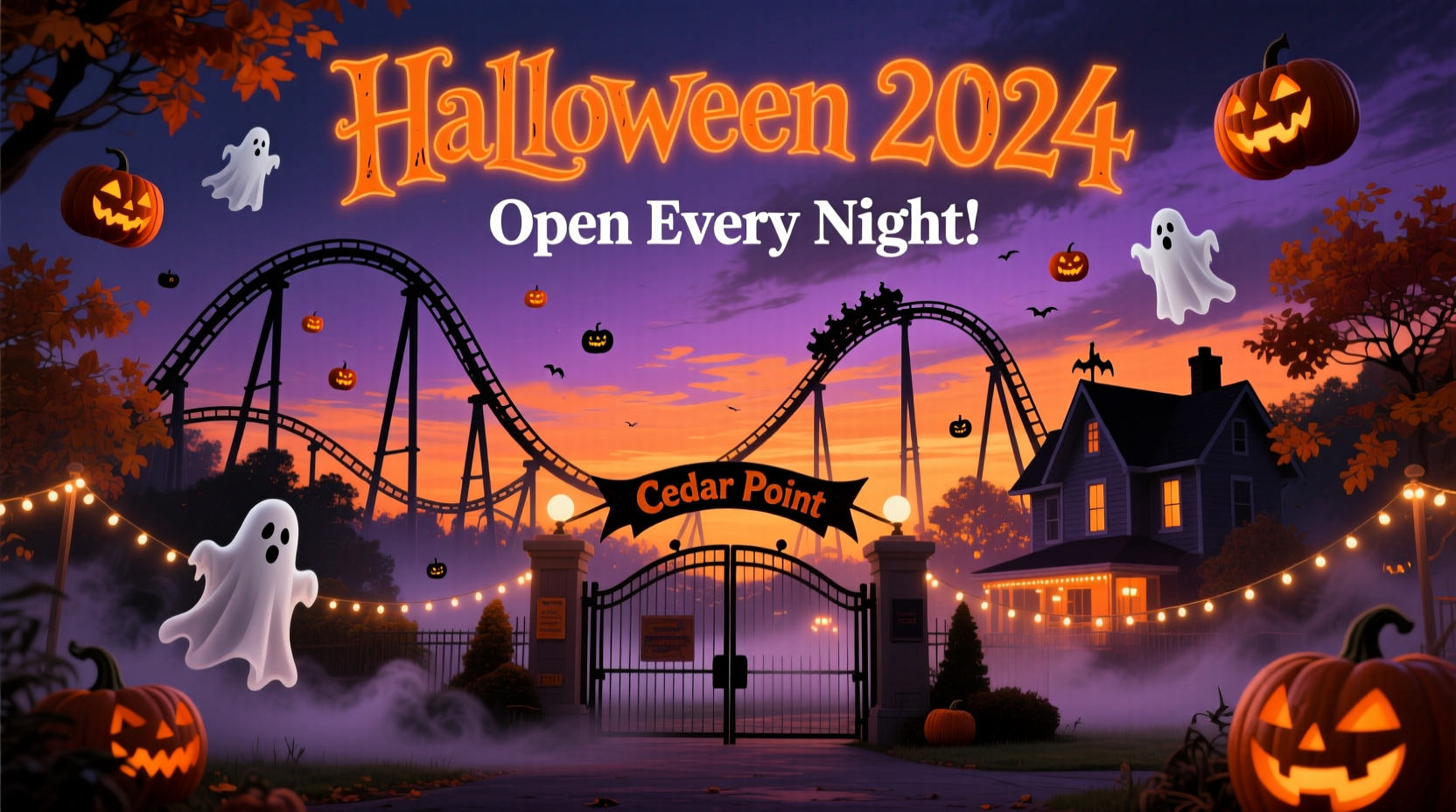 is cedar point open on halloween