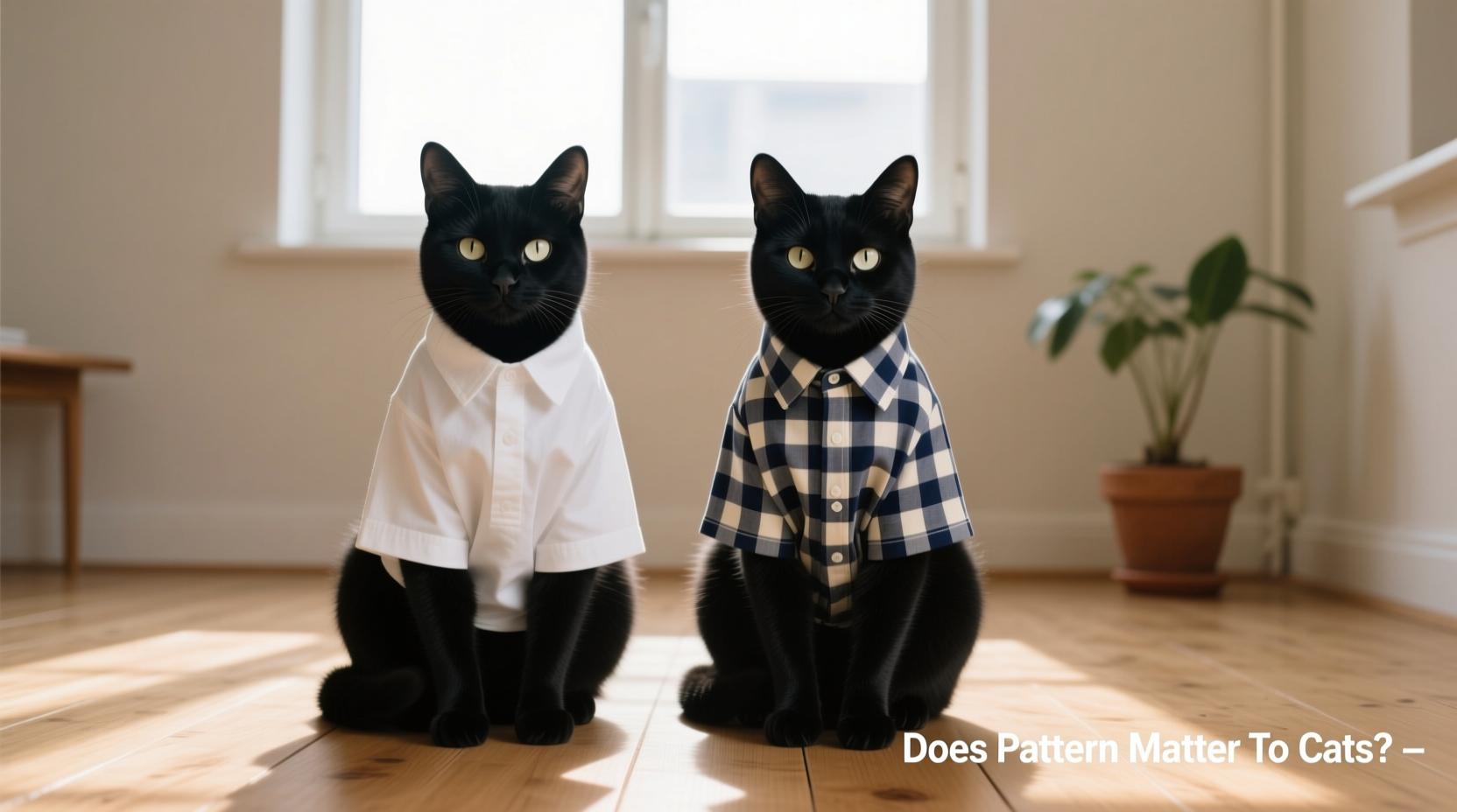 checkered vs plain cat shirts does the pattern actually matter to cats