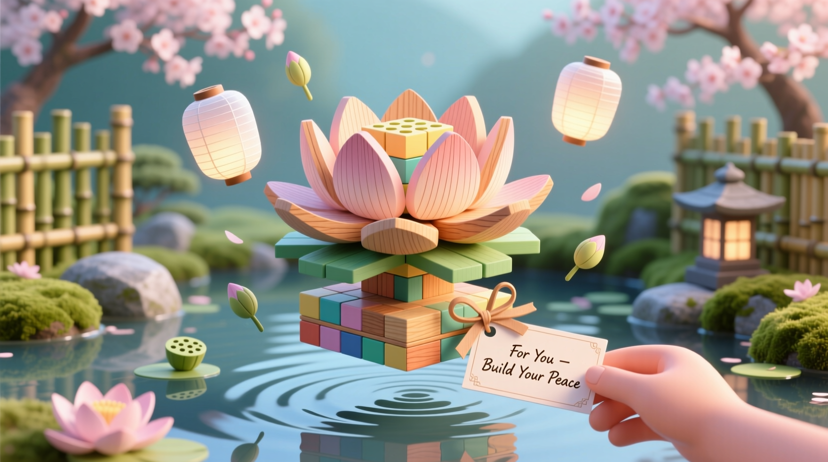 creative ways to gift a lotus flower building block set that wow recipients