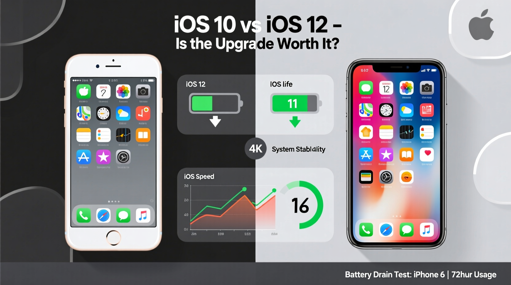 ios 10 vs ios 12 on iphone 6 is the upgrade worth the hype or does it kill battery life