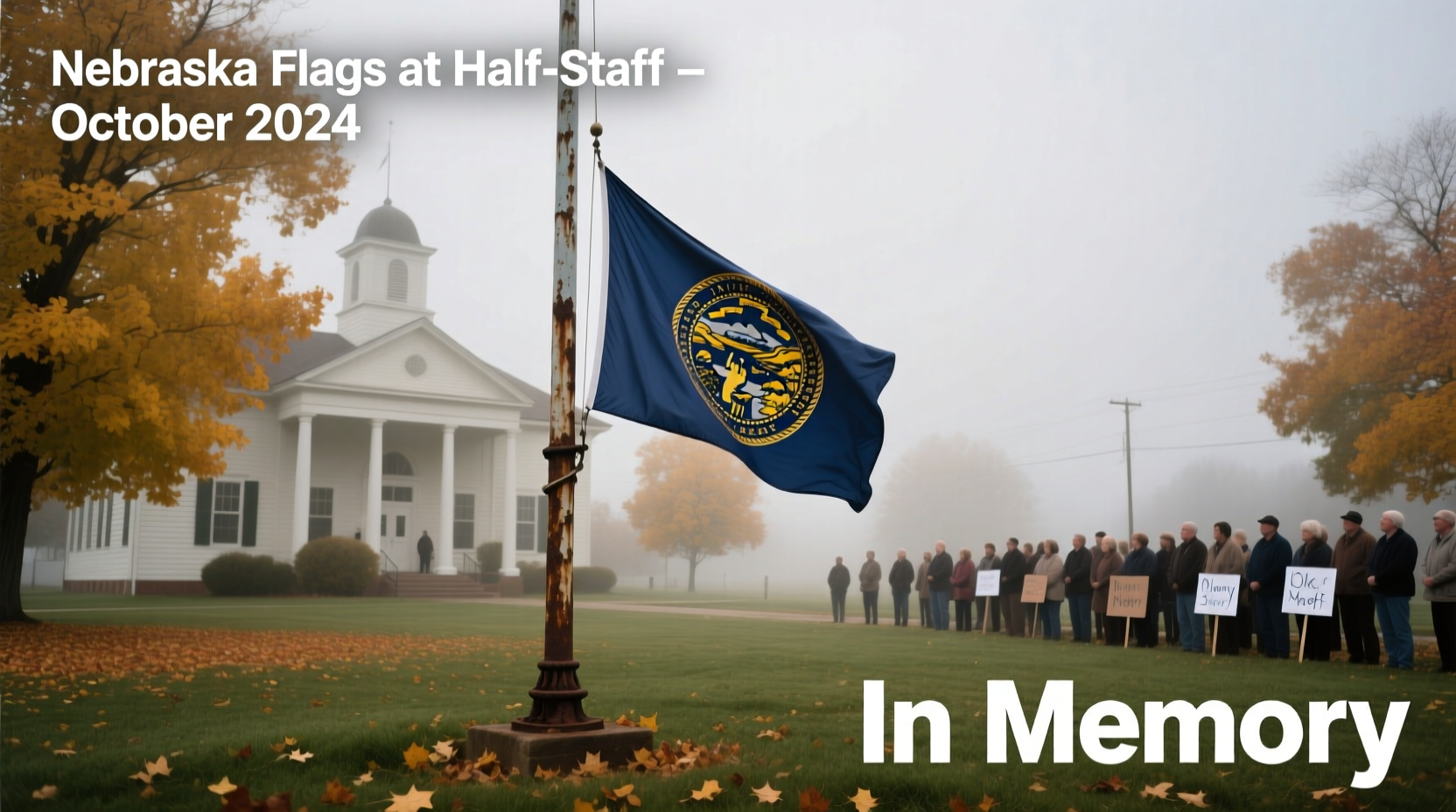why are nebraska flags at half staff today current updates
