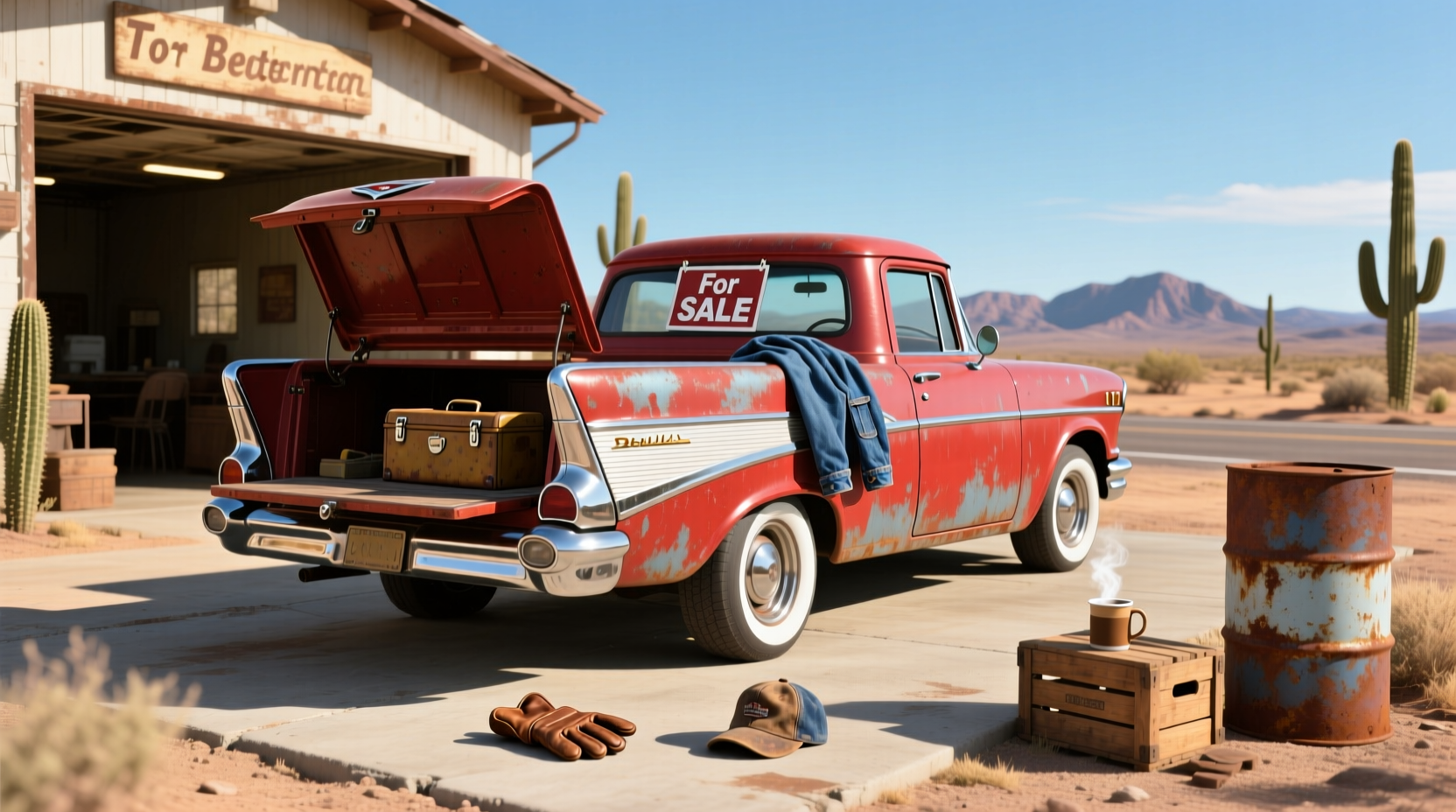 Side view of a restored 1970 Chevrolet C10 with whitewall tires and chrome details