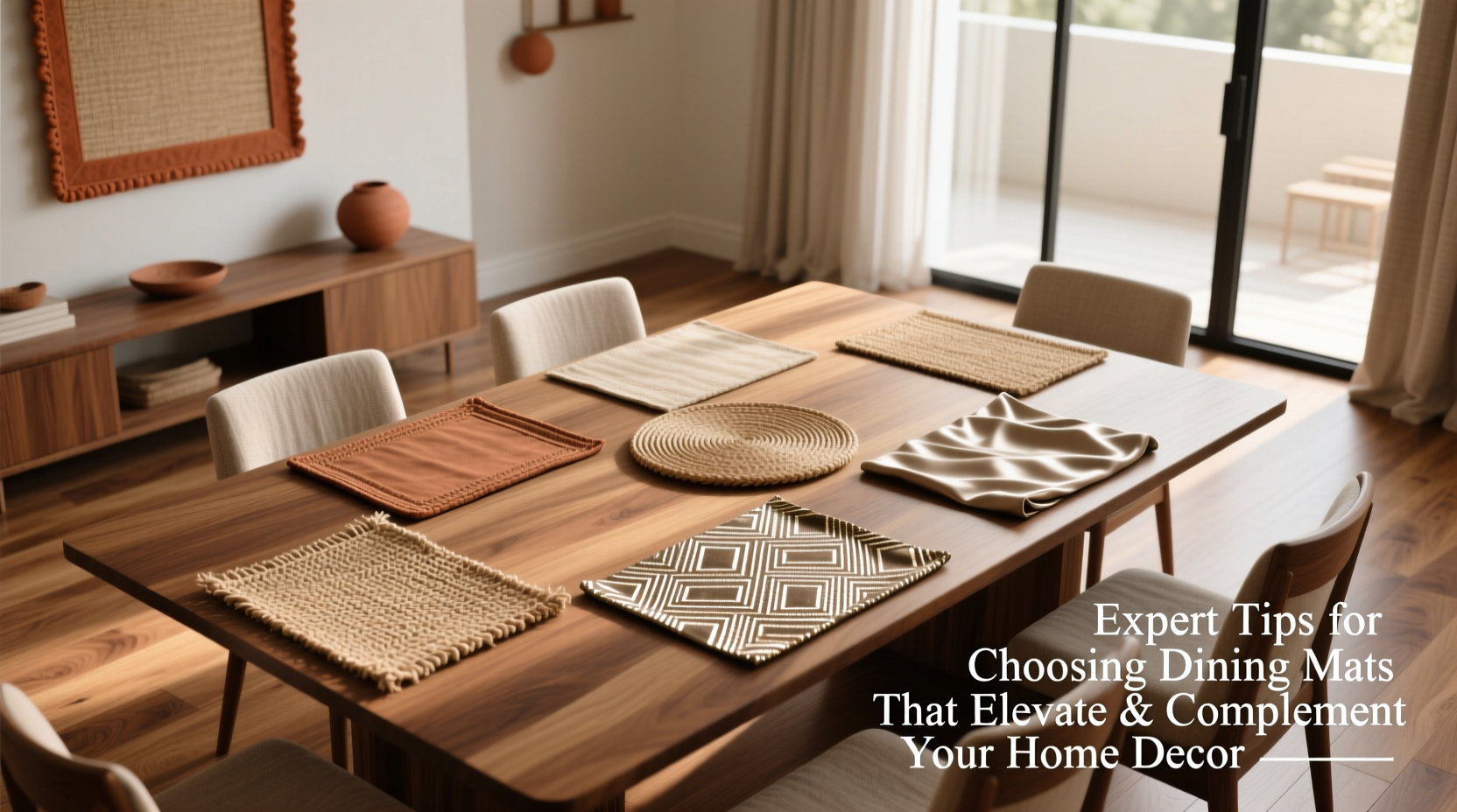 expert tips for choosing dining mats that elevate and complement your home decor