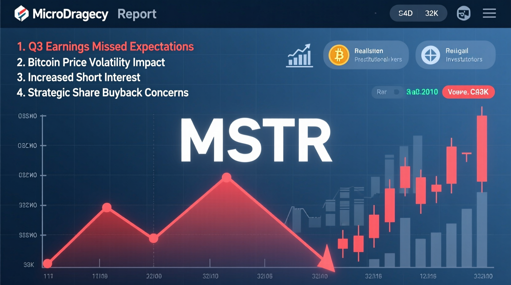 why is microstrategy mstr stock down today key factors