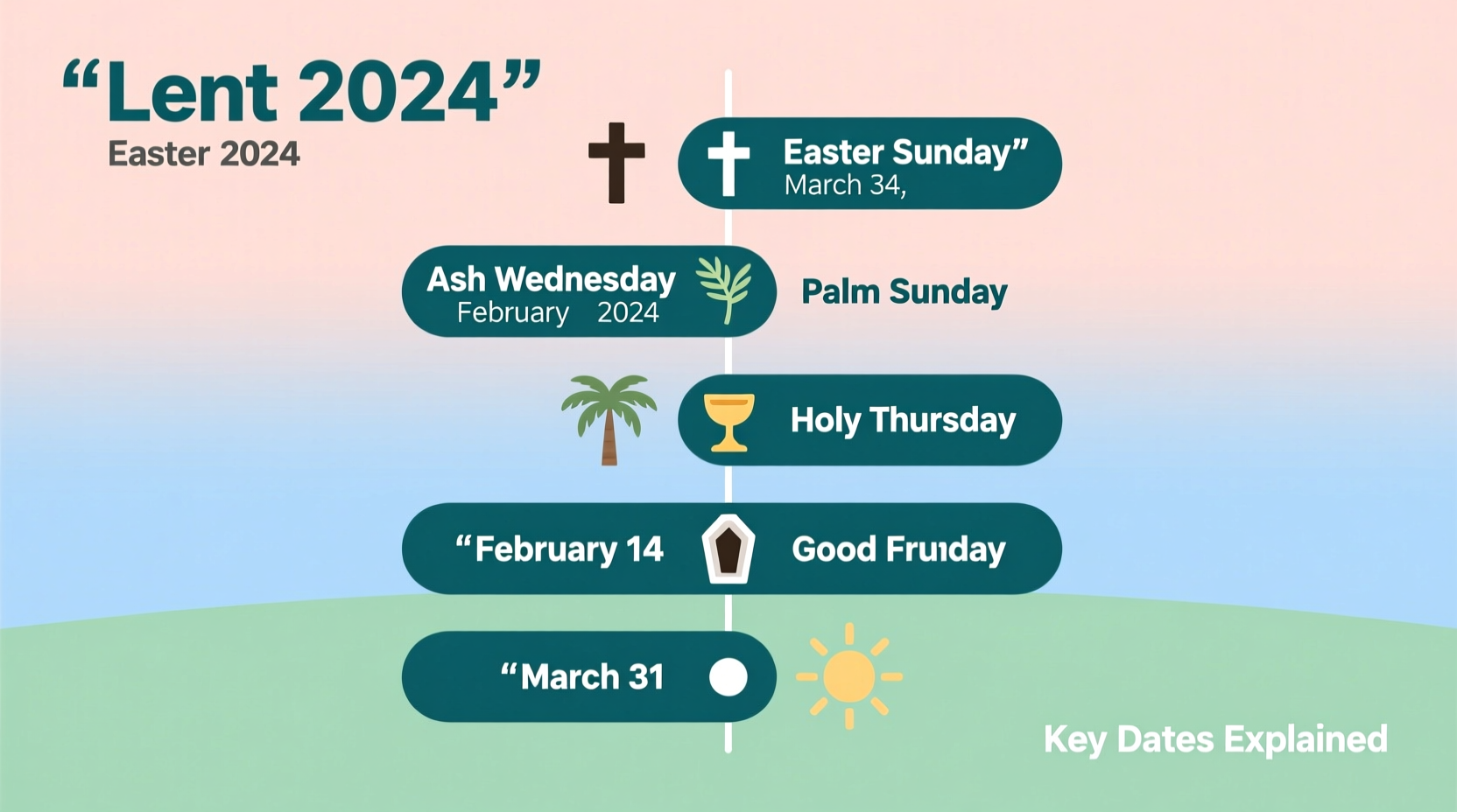 when is lent and easter 2024