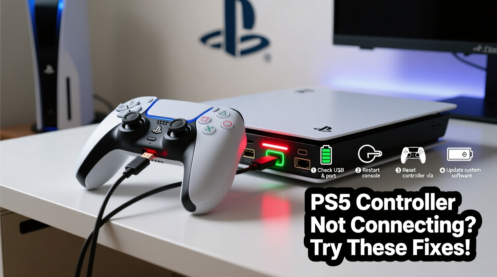 ps5 controller wont connect troubleshooting tips fixes