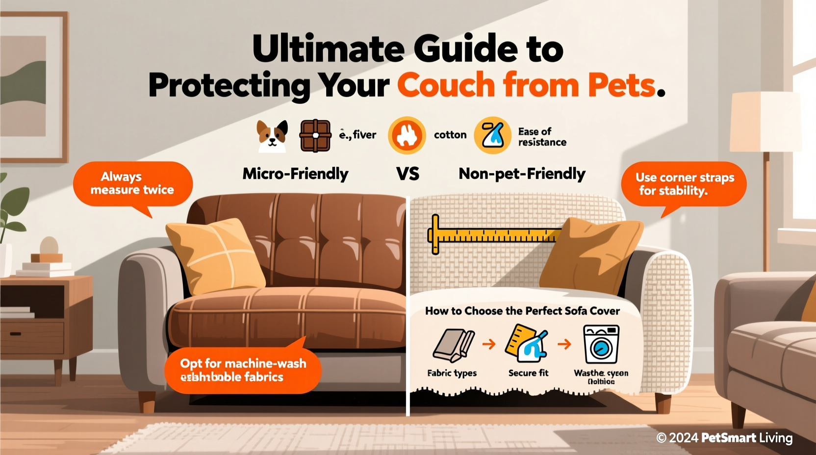 ultimate guide to choosing and using sofa covers to protect your couch from pets