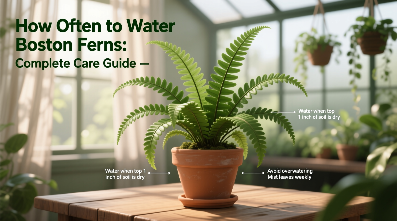 how often do you water boston ferns