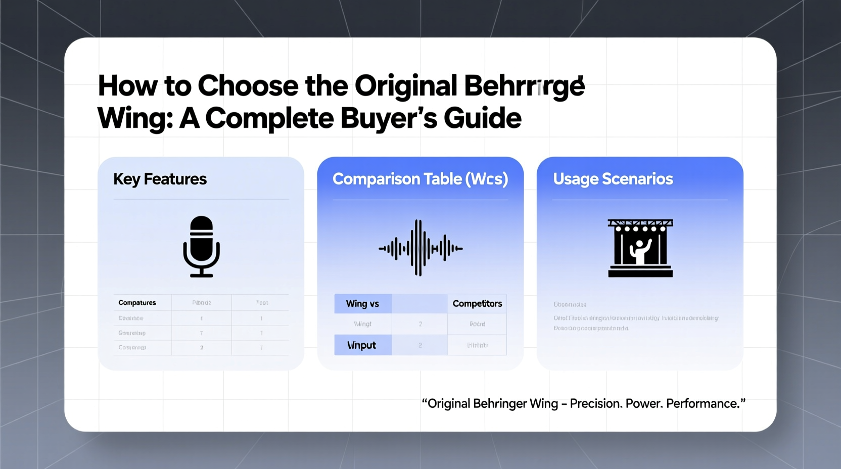 original behringer wing