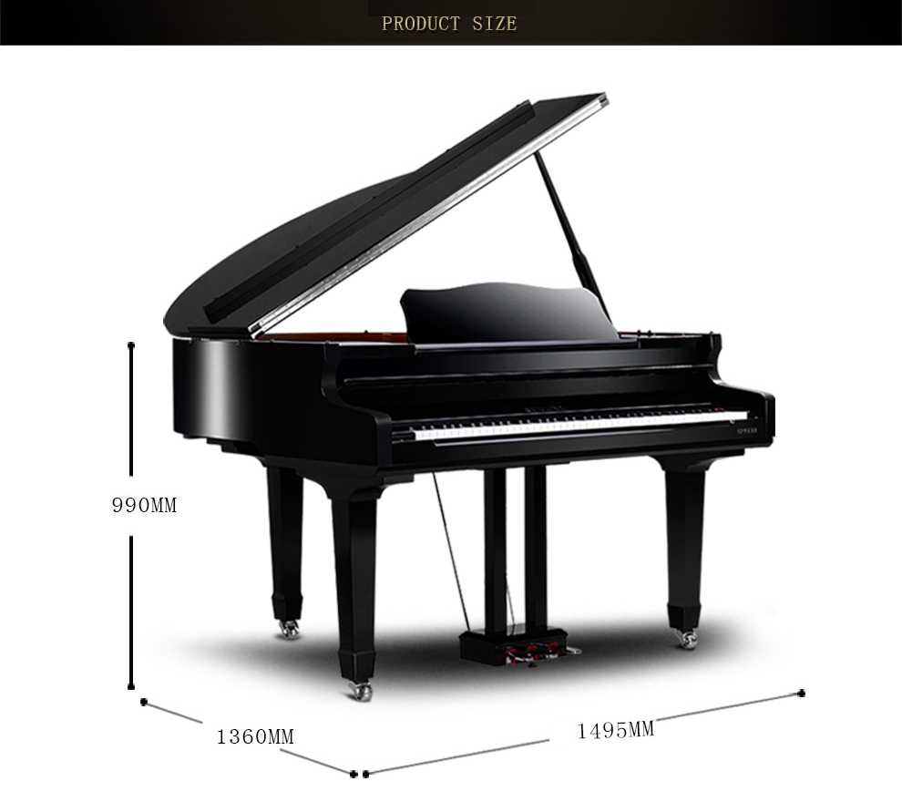 Grand Piano numérique de sortie d'usine, 88 touches, corps en bois, décor haut de gamme, scène, vente en gros, nouveauté 2020