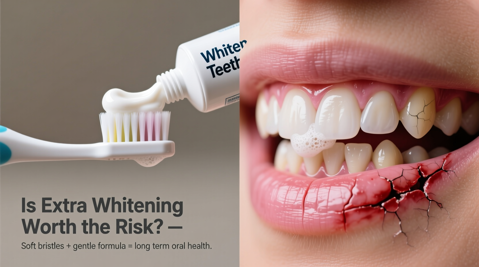 soft bristle toothbrush vs whitening toothpaste is the extra whitening worth damaging your gums