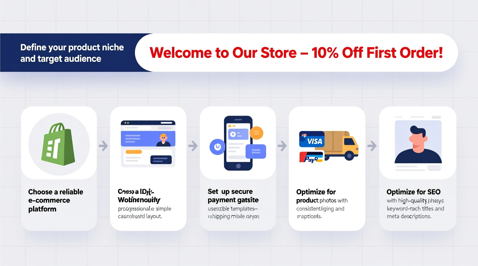 step by step guide to setting up a successful website to sell your products online