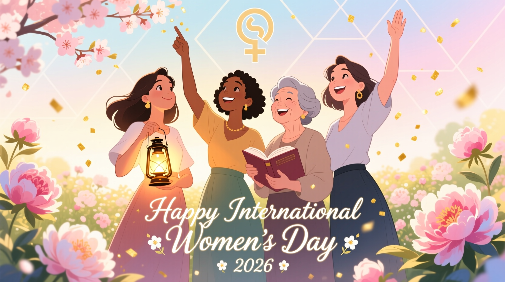 international womens day greeting card