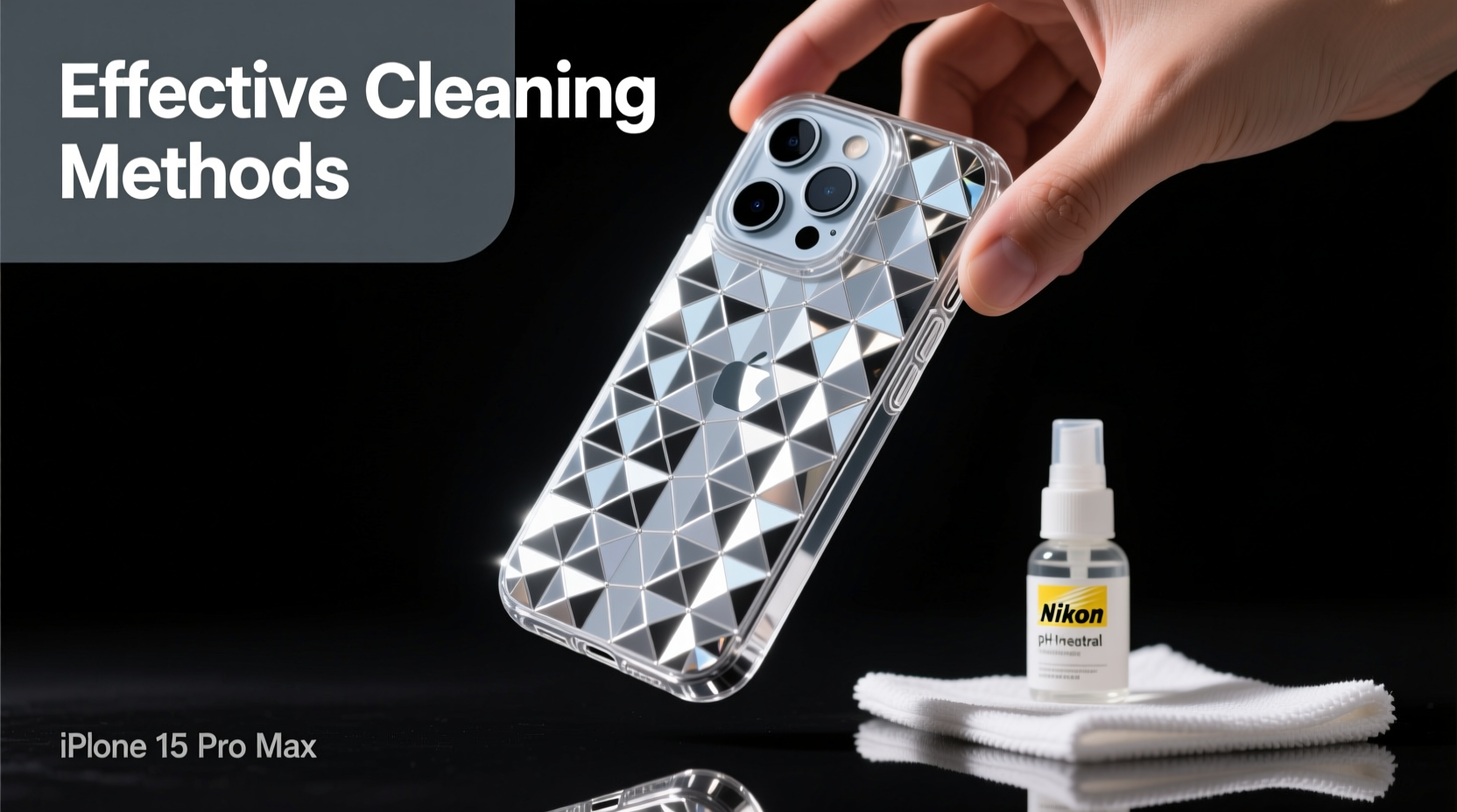 effective methods to clean and maintain your diamond grid iphone 15 pro max case for lasting shine