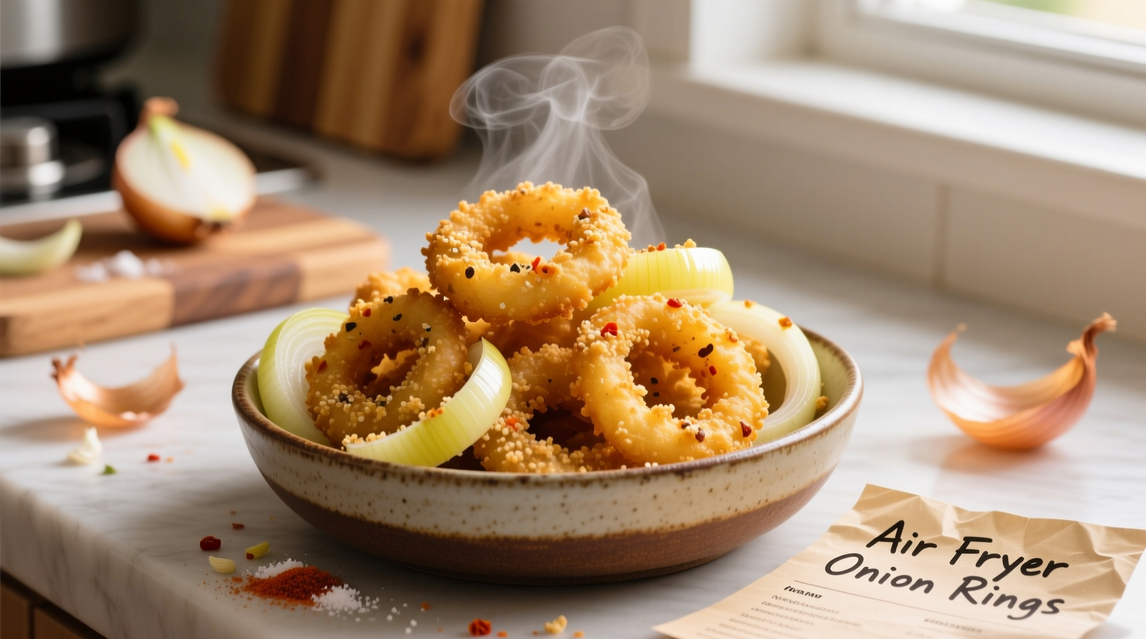 air fryer onion rings recipe