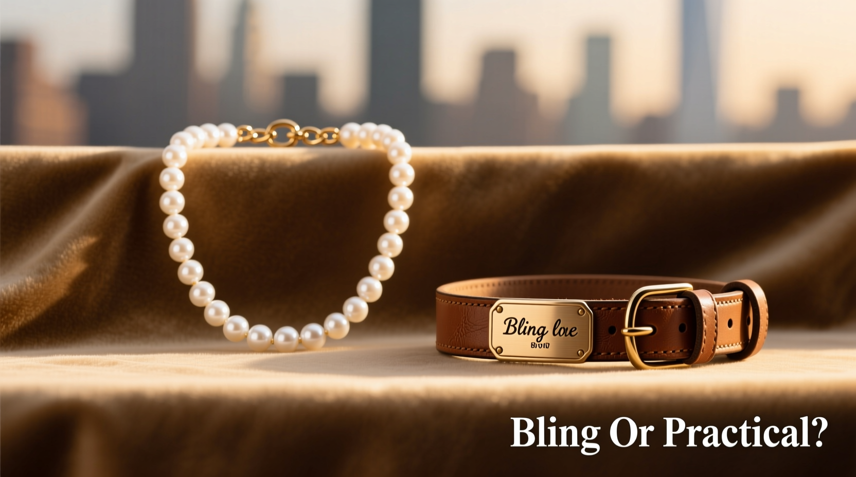 dog pearl necklace vs personalized collar is the bling worth it or should you be practical
