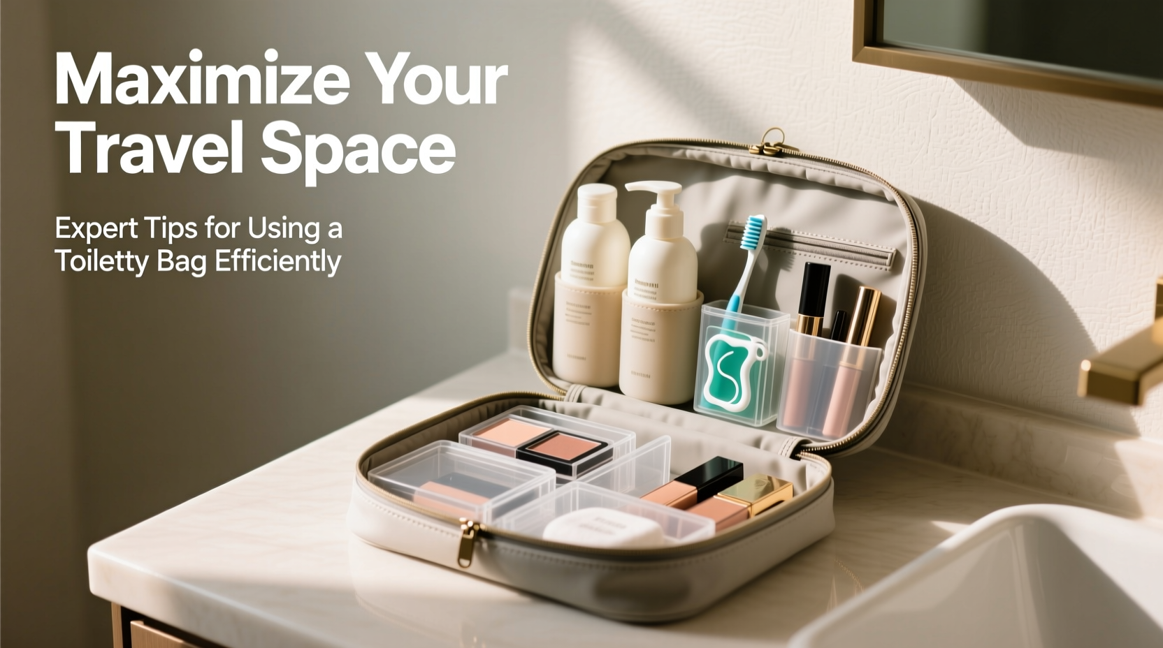 maximize your travel space expert tips for using a toiletry bag efficiently