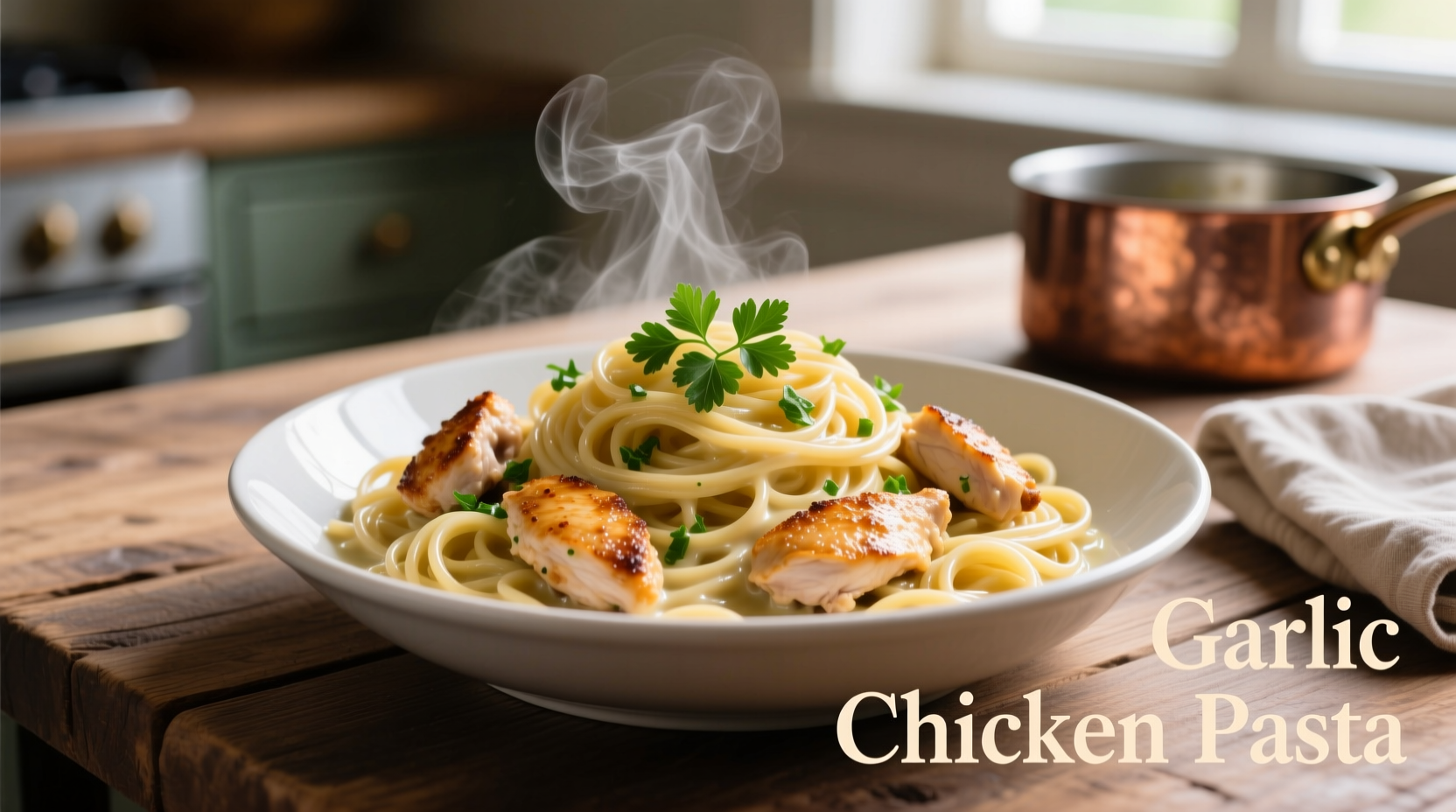 garlic chicken pasta