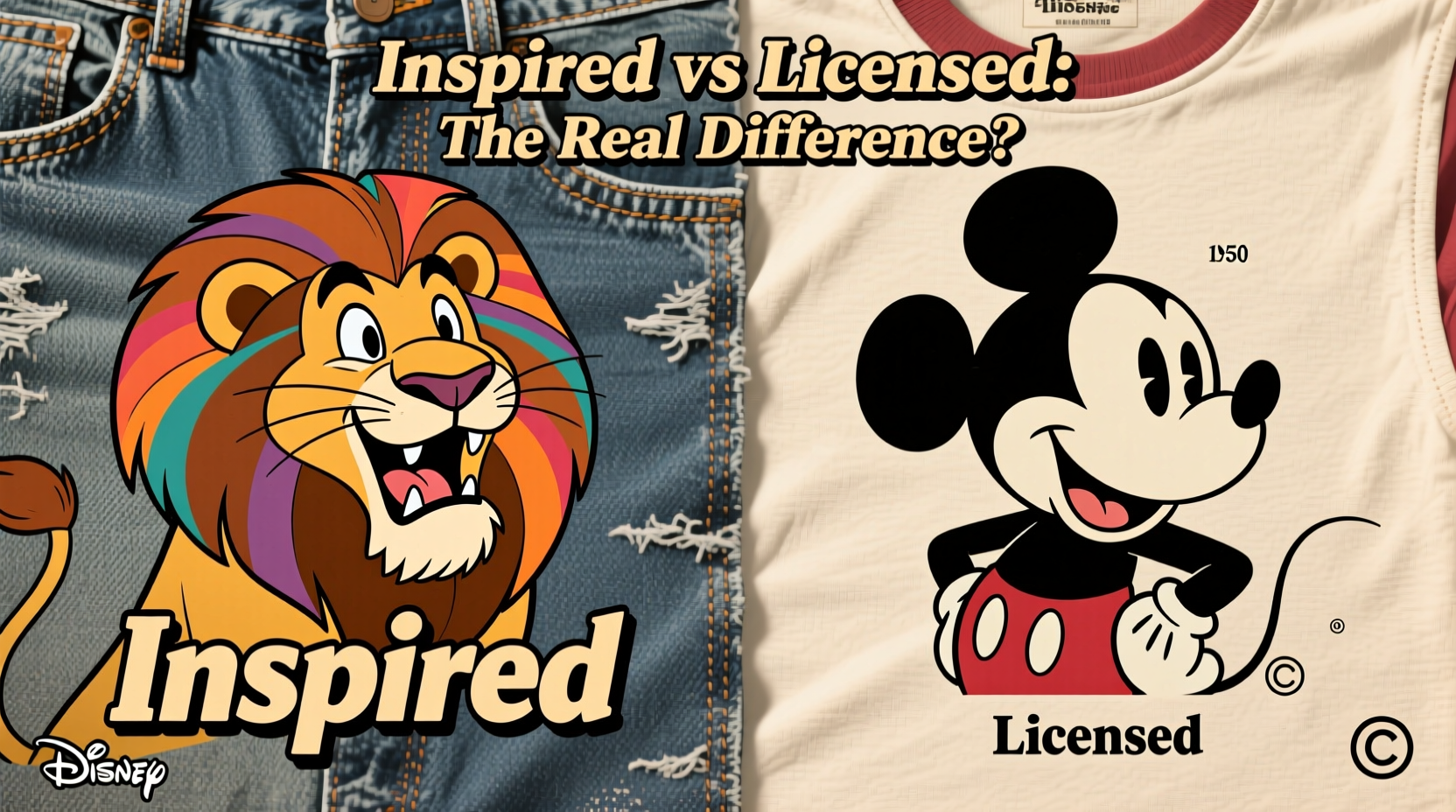inspired vs licensed character t shirts is there a real difference