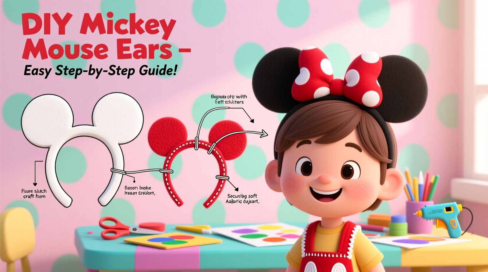 creative diy mickey mouse ear headbands a step by step guide for beginners