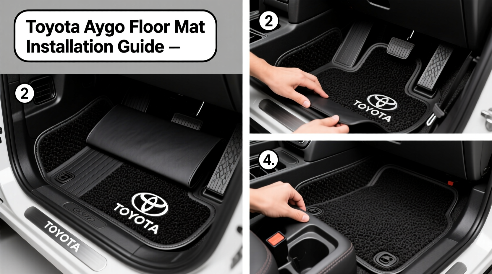 How to Install Toyota Aygo Floor Mats Correctly