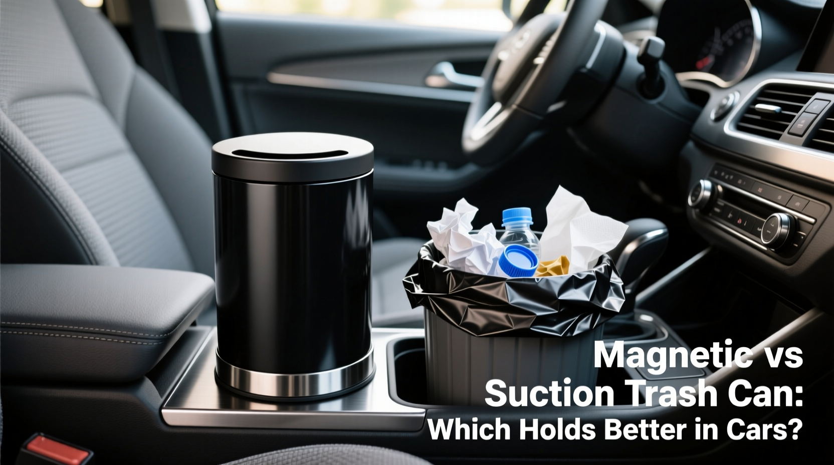 magnetic vs suction trash can