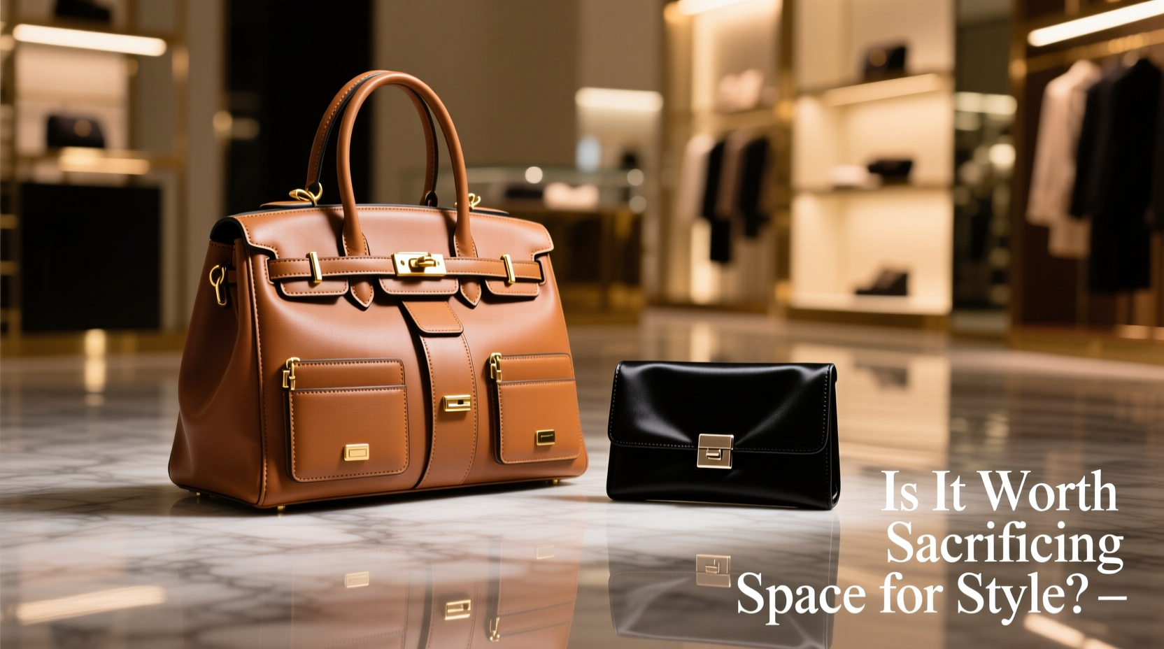 high capacity handbag vs small clutch is it worth sacrificing space for style