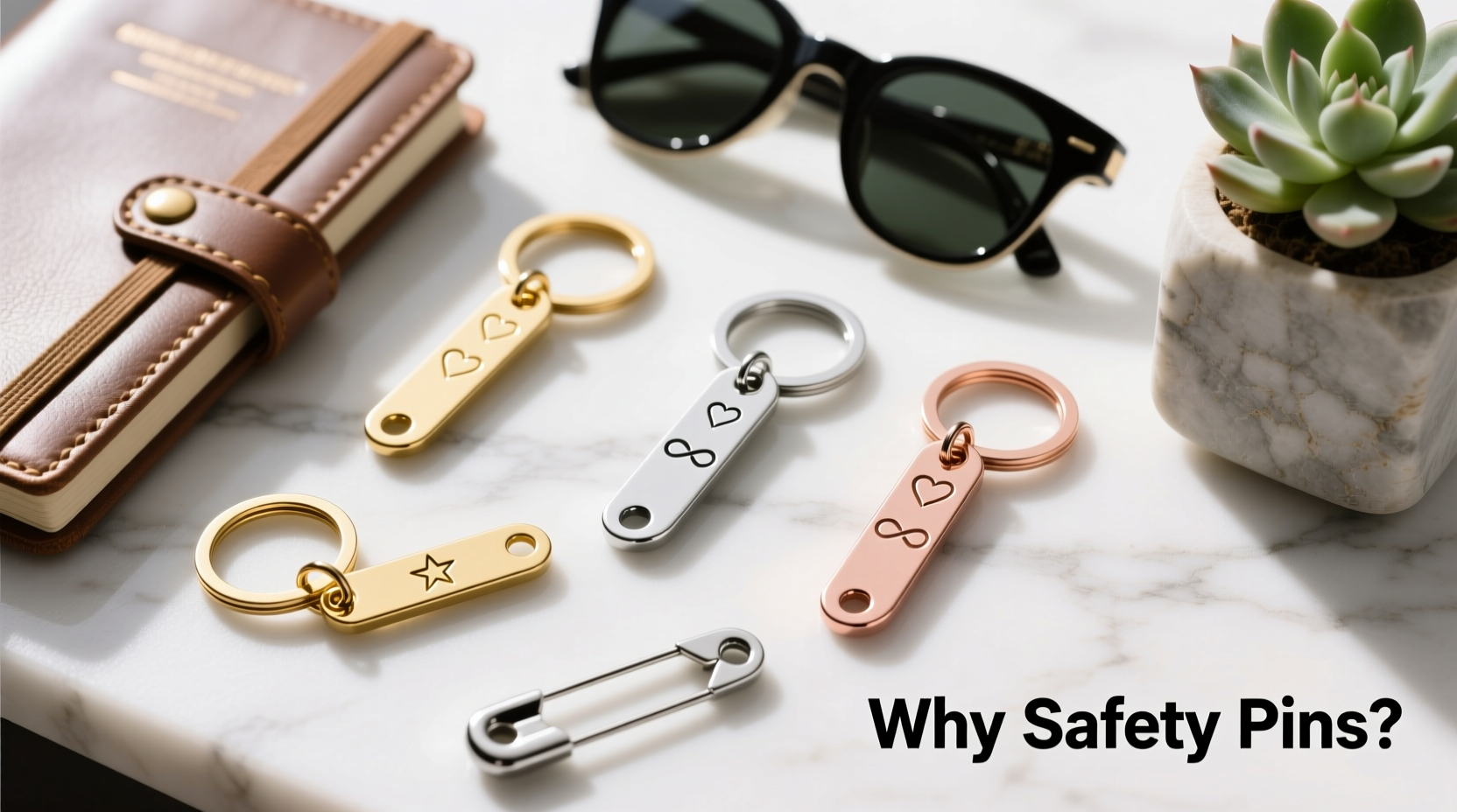 safety pin keychains are trending why are people choosing them over personalized keychains