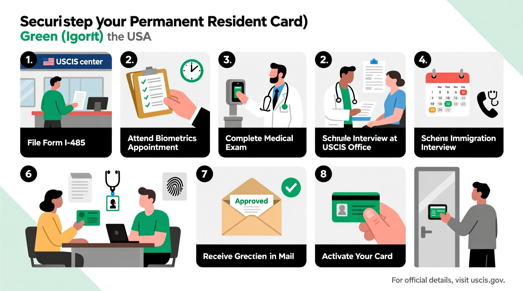 step by step guide to securing your permanent resident card in the usa