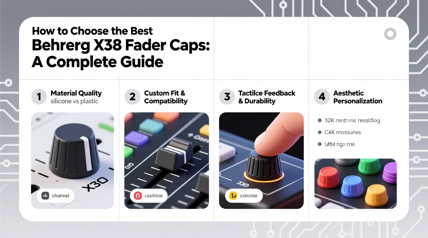 behringer x32 fader caps